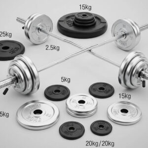 Vektstang med vektskiver – 100 kg pakke